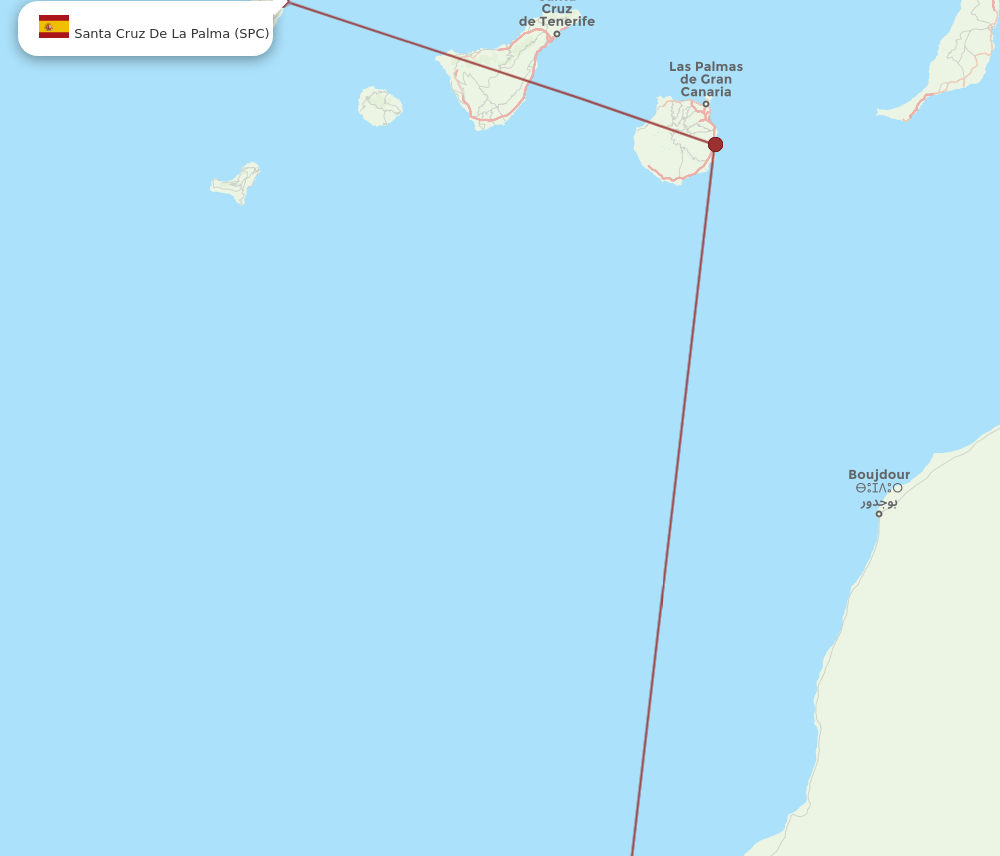 SPC-VIL flight routes