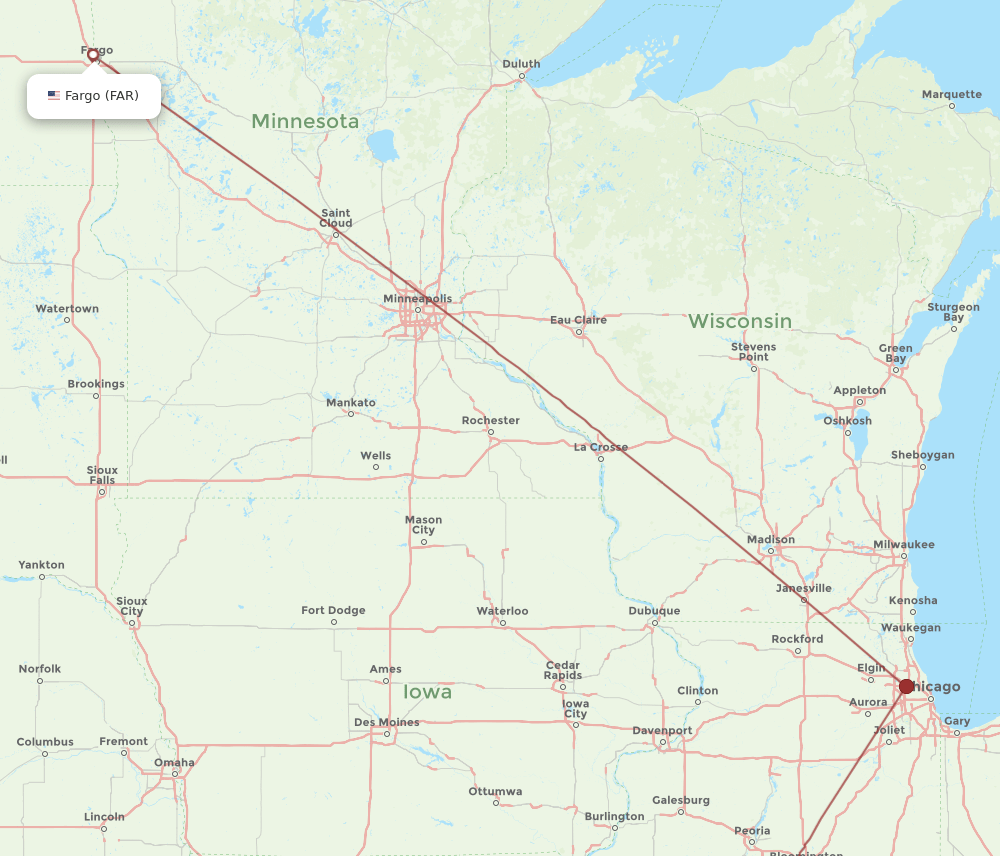 SPI-FAR flight routes