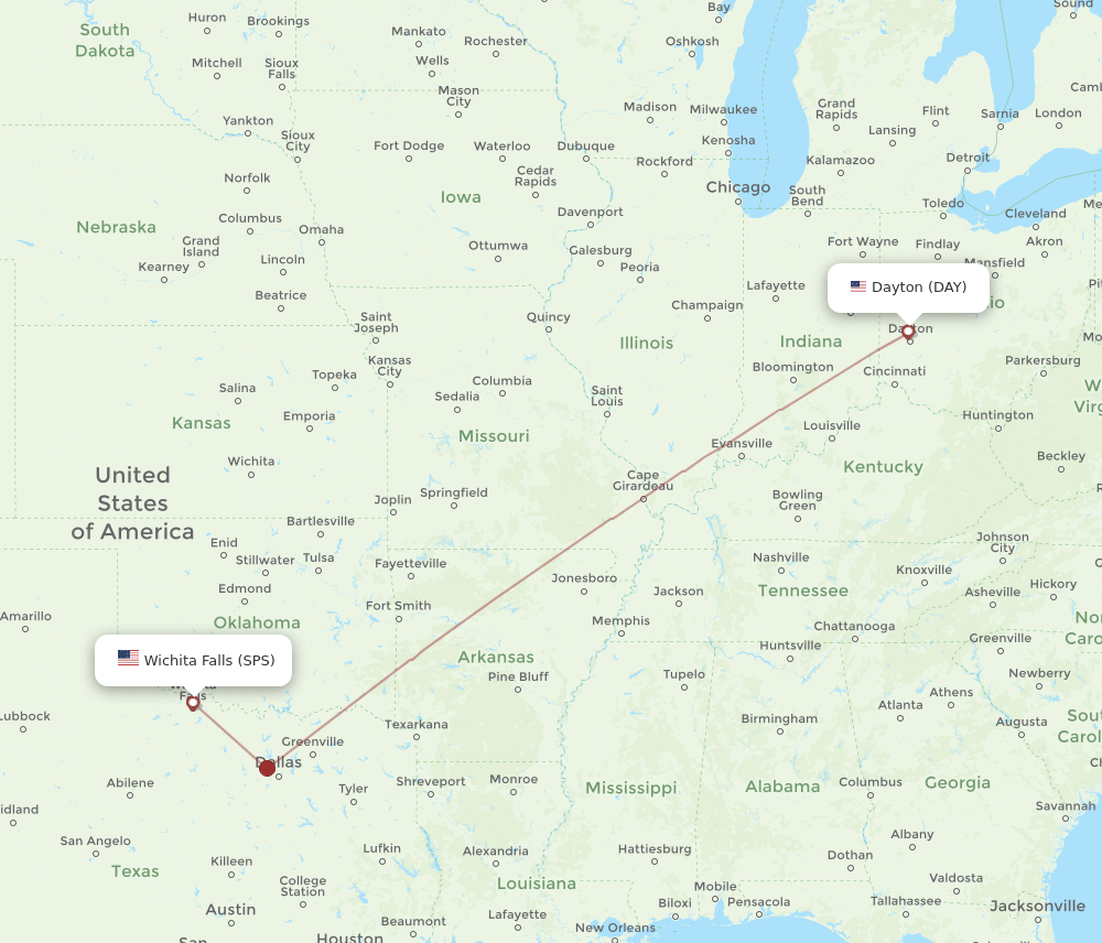 SPS-DAY flight routes