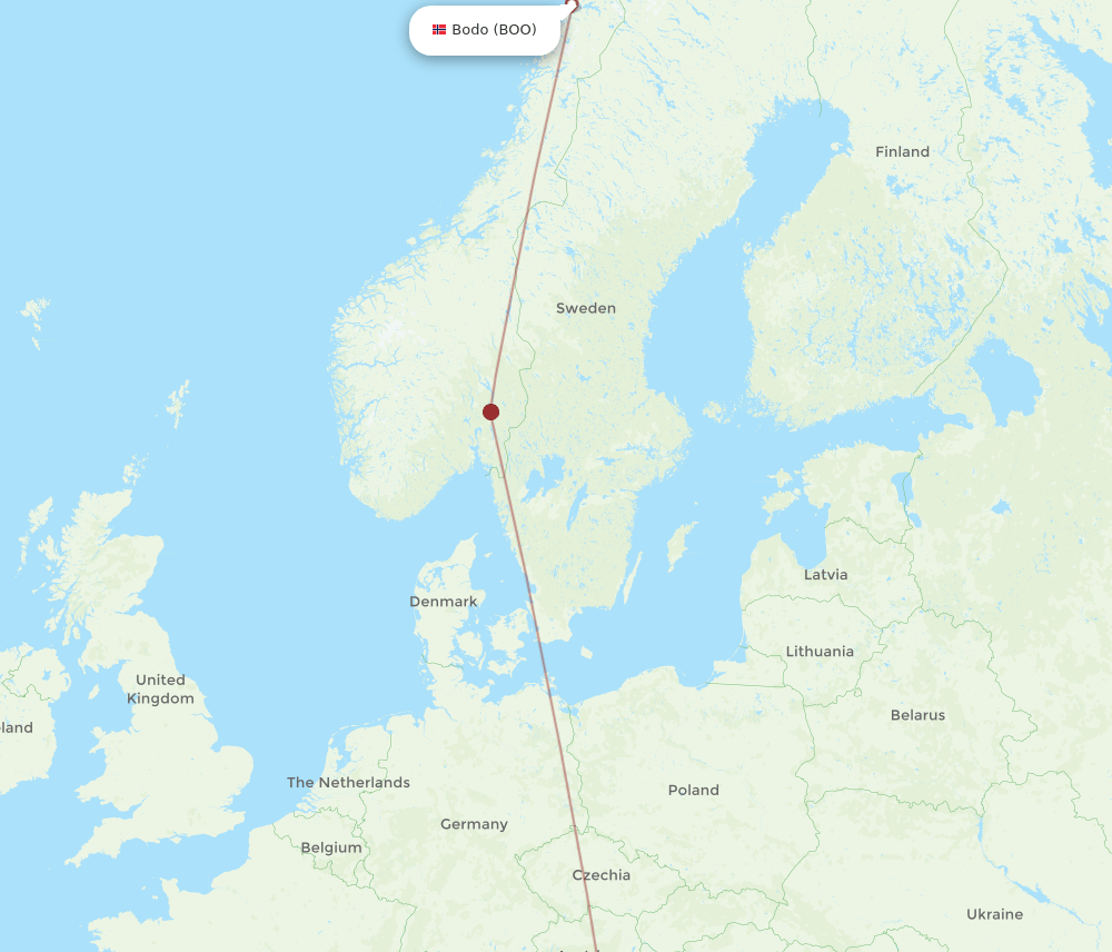 SPU-BOO flight routes