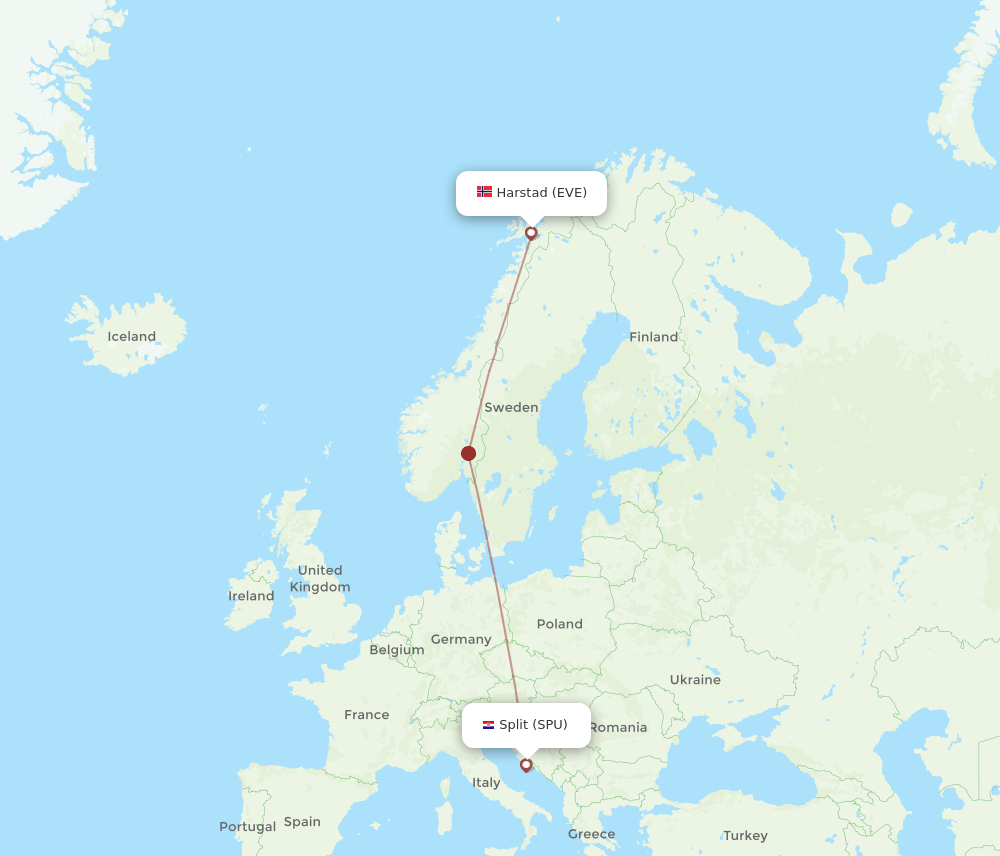 SPU-EVE flight routes