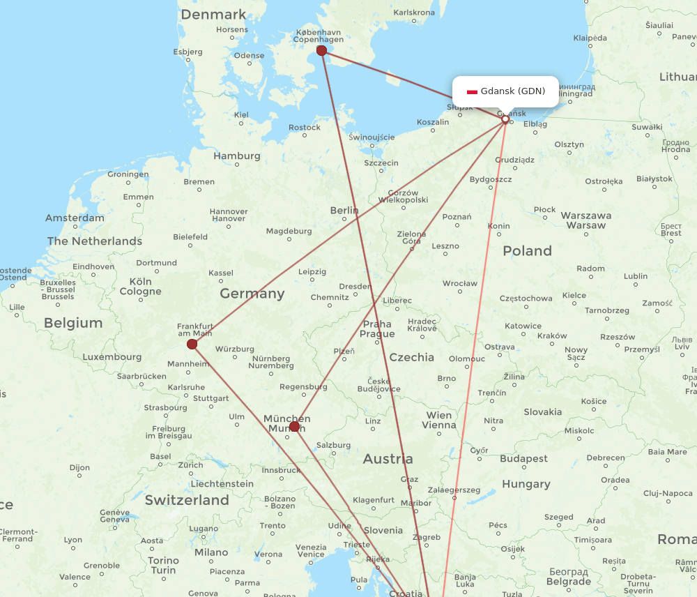 SPU-GDN flight routes