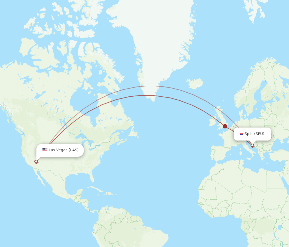 SPU-LAS flight routes