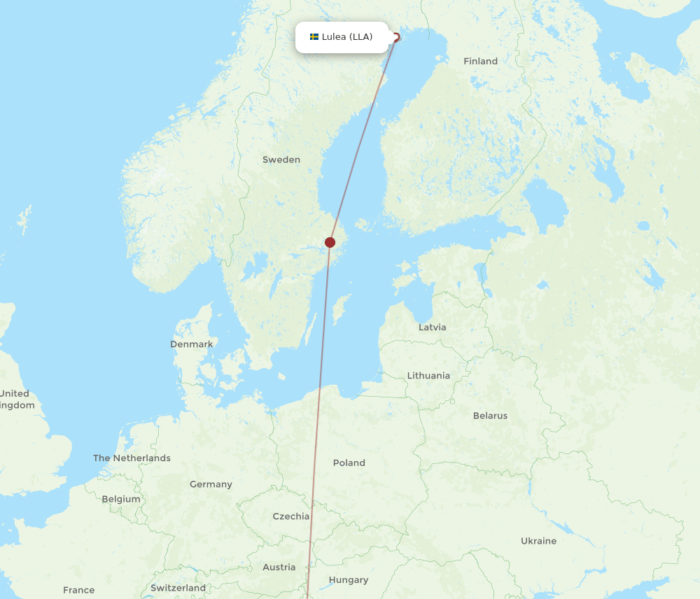 SPU-LLA flight routes
