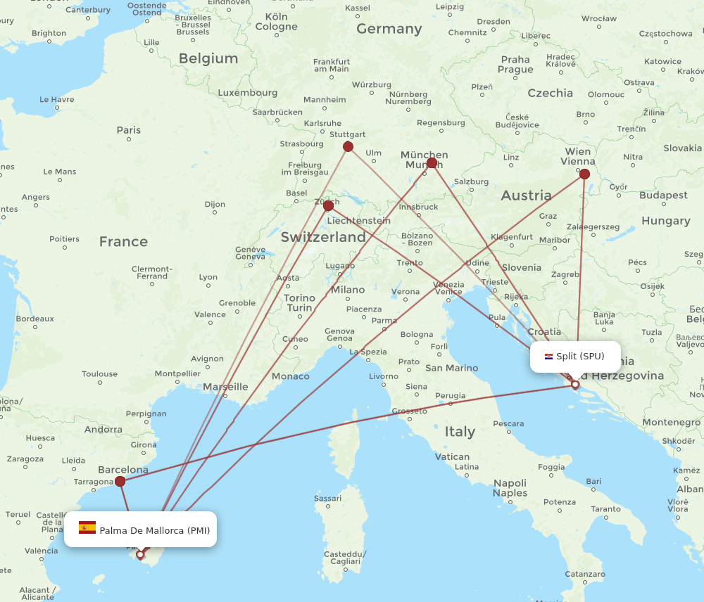 SPU-PMI flight routes