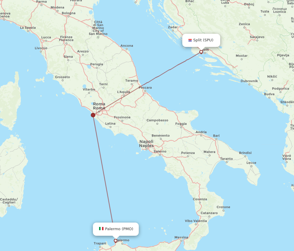 SPU-PMO flight routes