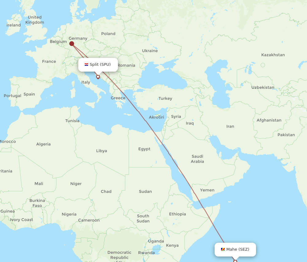 SPU-SEZ flight routes