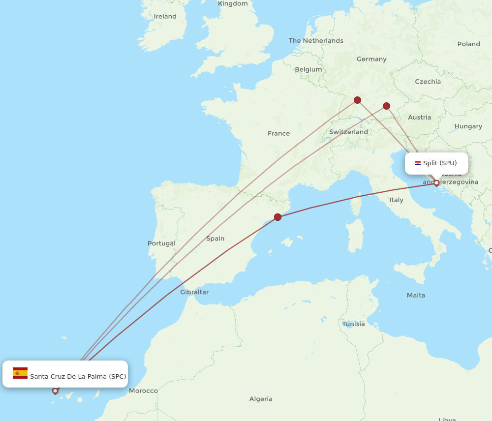 SPU-SPC flight routes