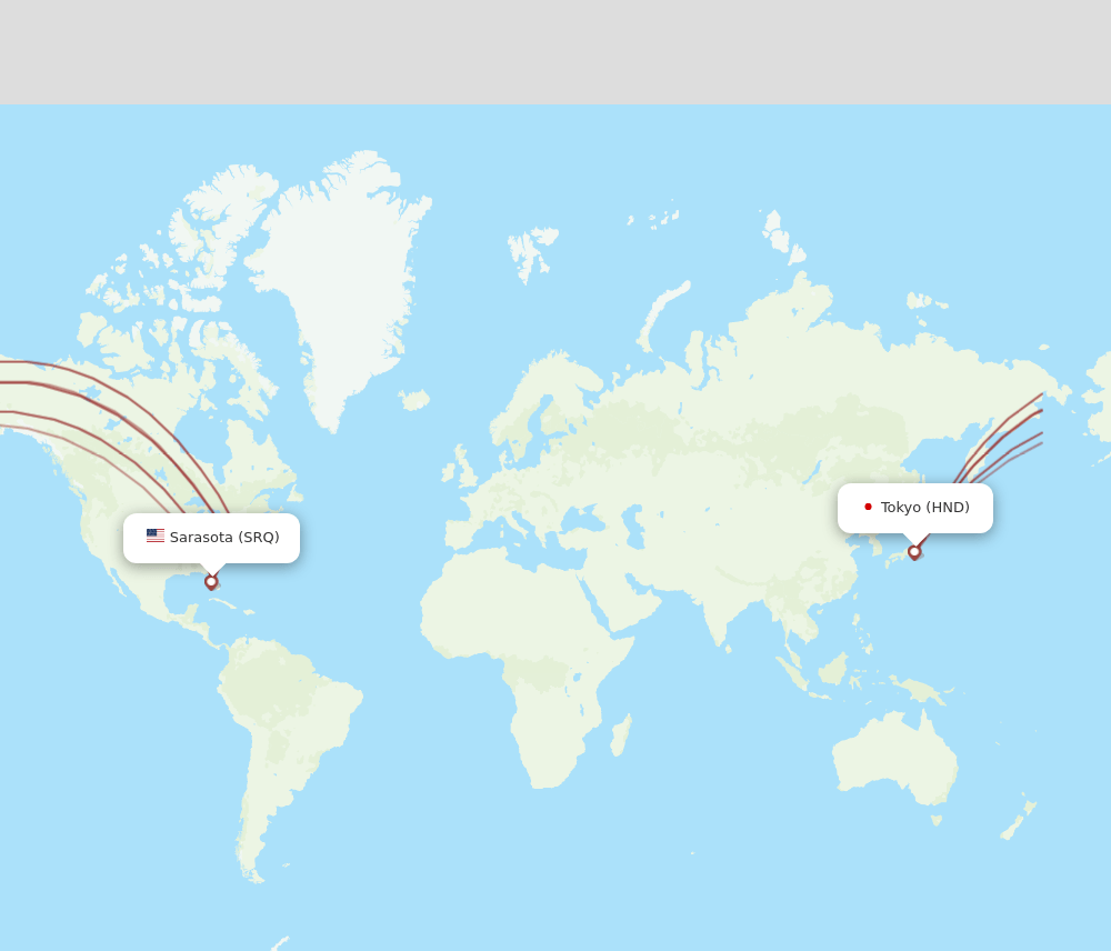 SRQ-HND flight routes