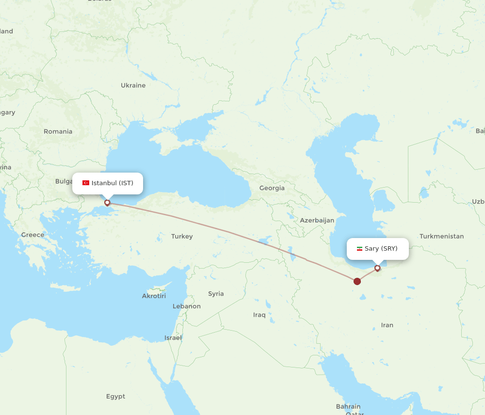 SRY-IST flight routes