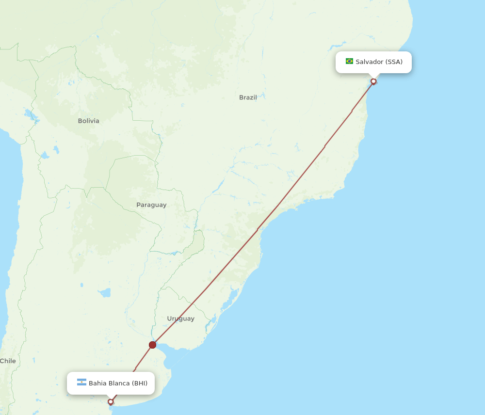 SSA-BHI flight routes