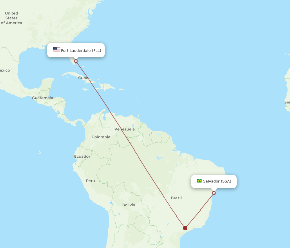 SSA-FLL flight routes