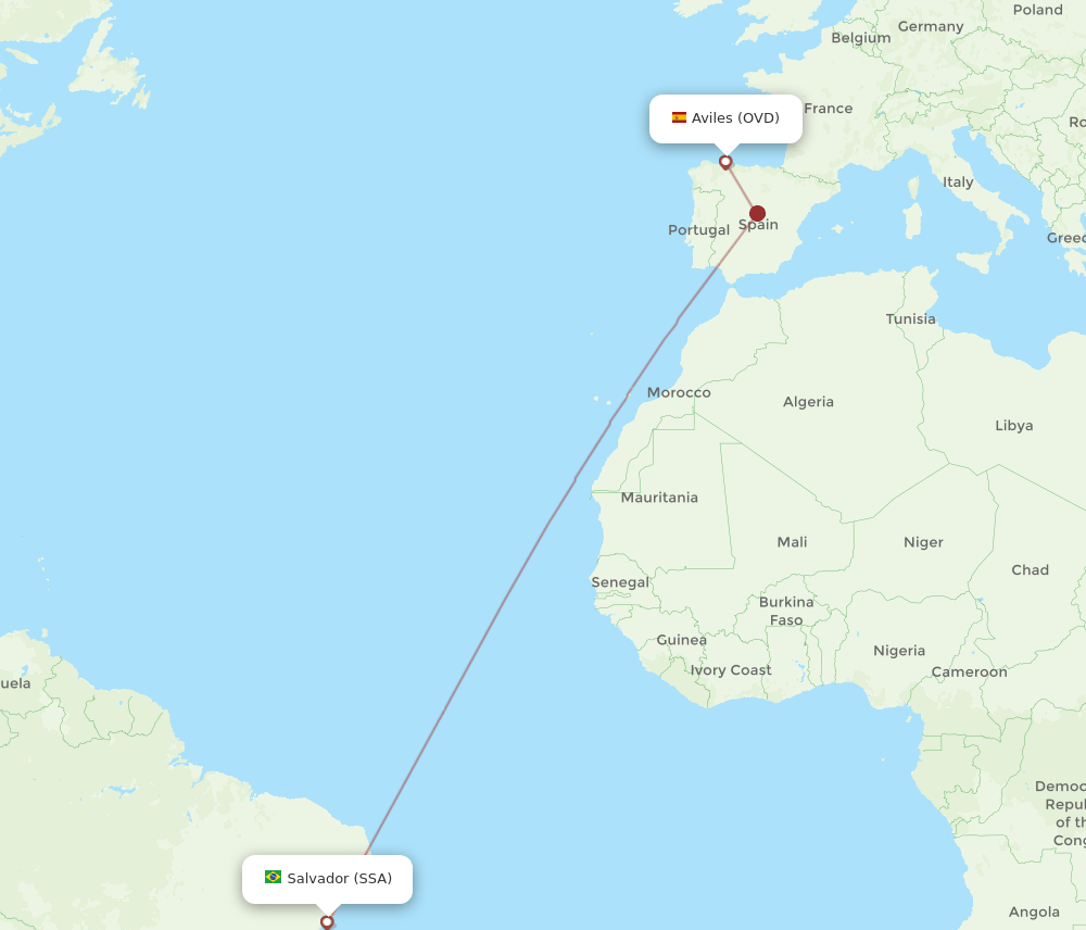 SSA-OVD flight routes