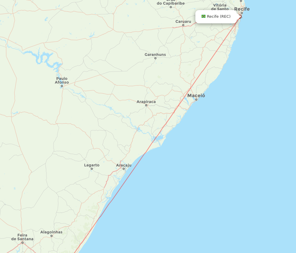 SSA to REC flights and routes map