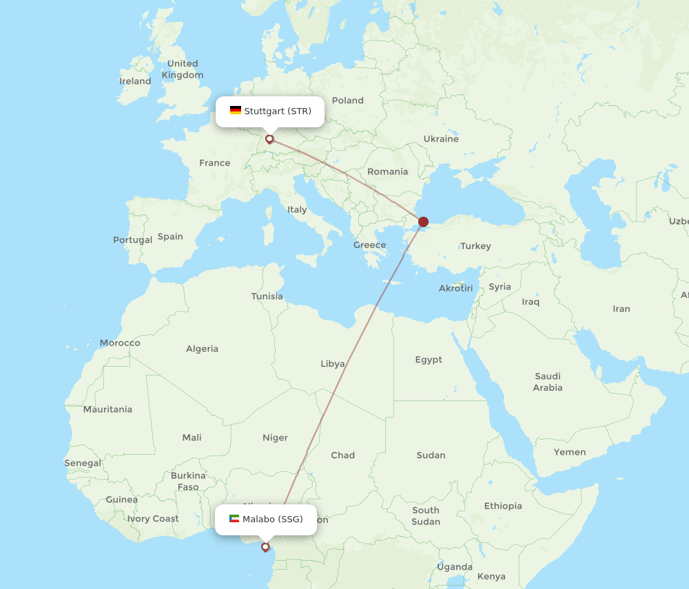 SSG-STR flight routes