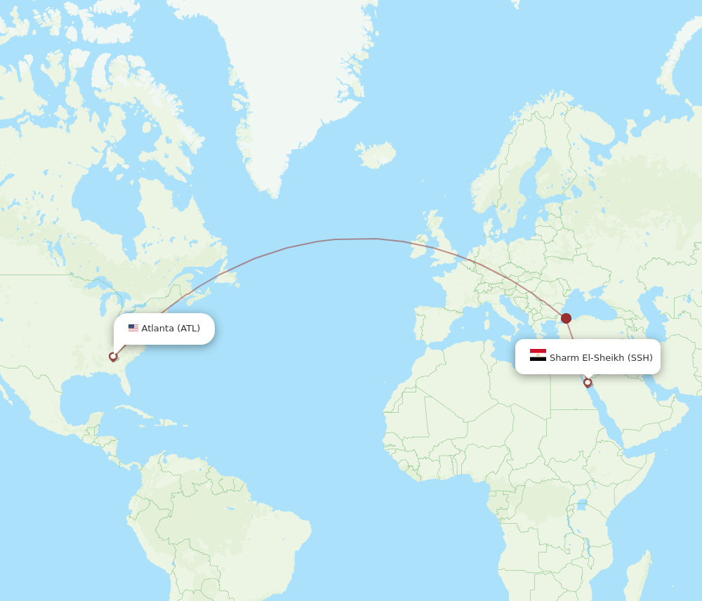 SSH-ATL flight routes