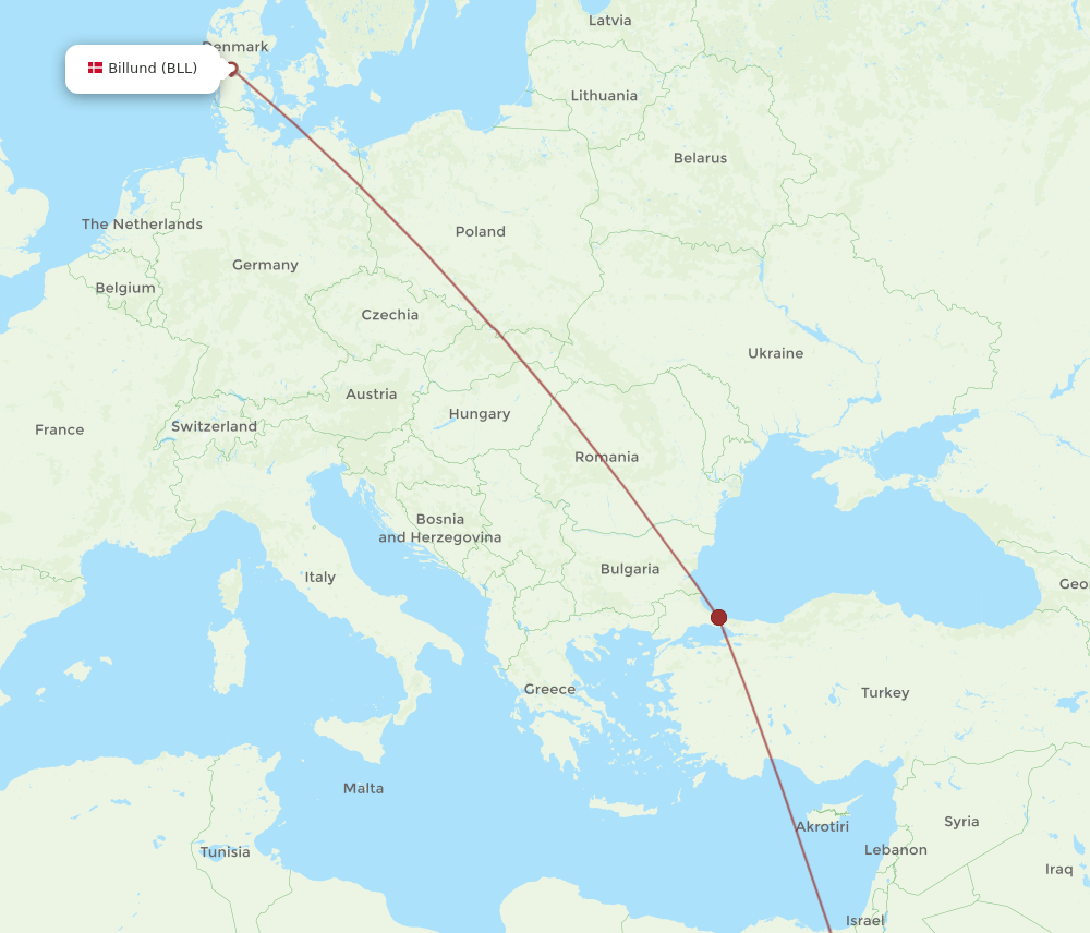 SSH-BLL flight routes
