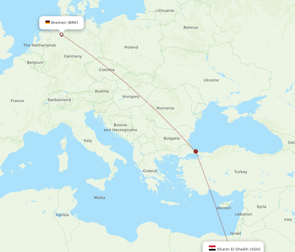 SSH-BRE flight routes