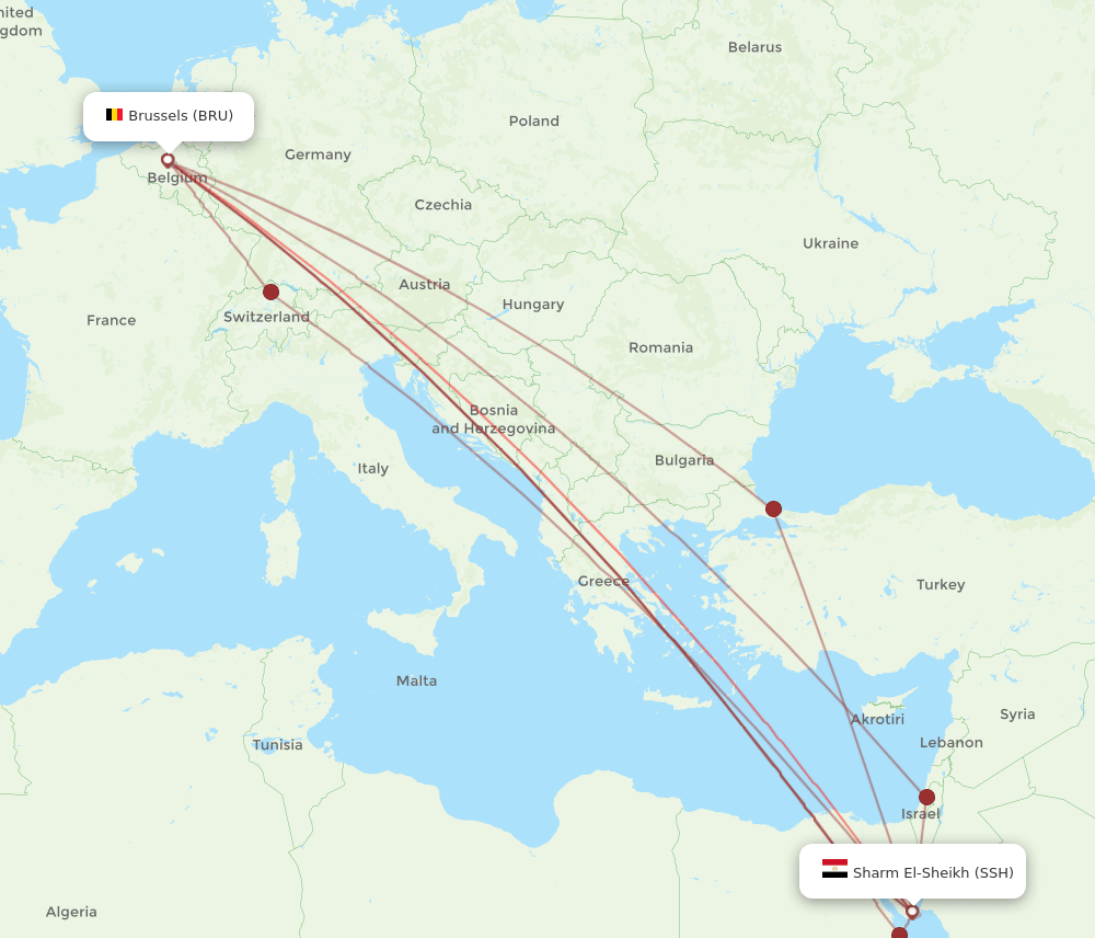 SSH-BRU flight routes