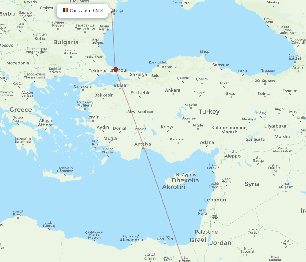 SSH-CND flight routes