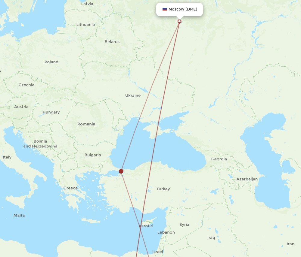 SSH-DME flight routes