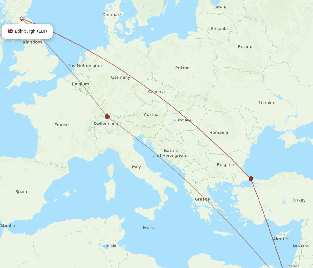 SSH-EDI flight routes