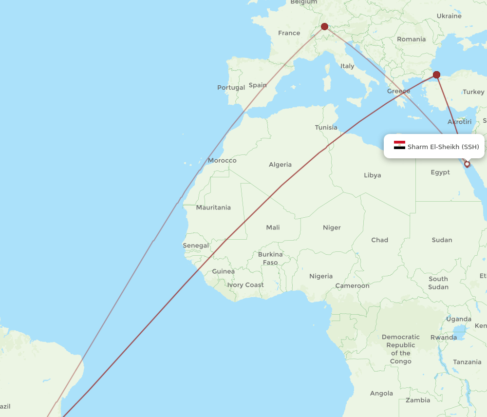 SSH-GRU flight routes