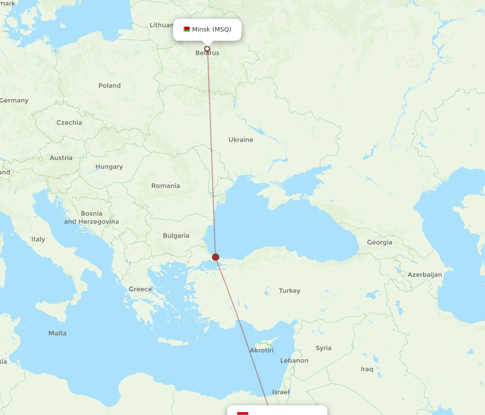 SSH-MSQ flight routes