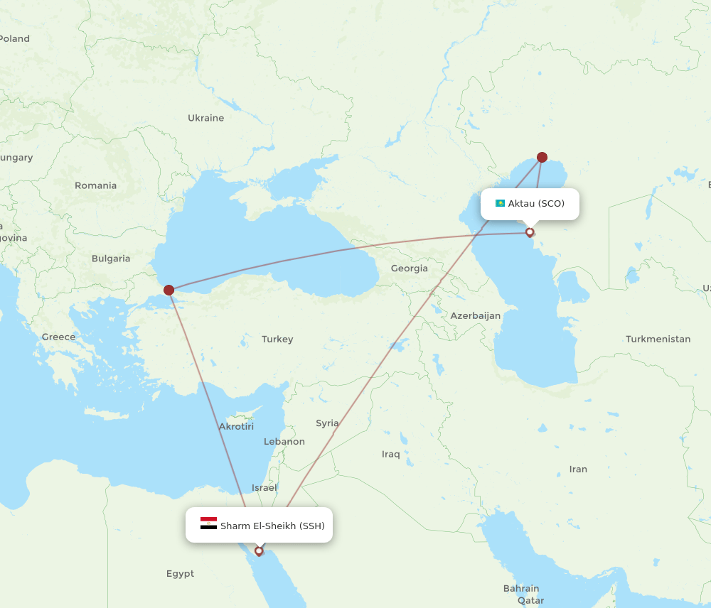 SSH-SCO flight routes