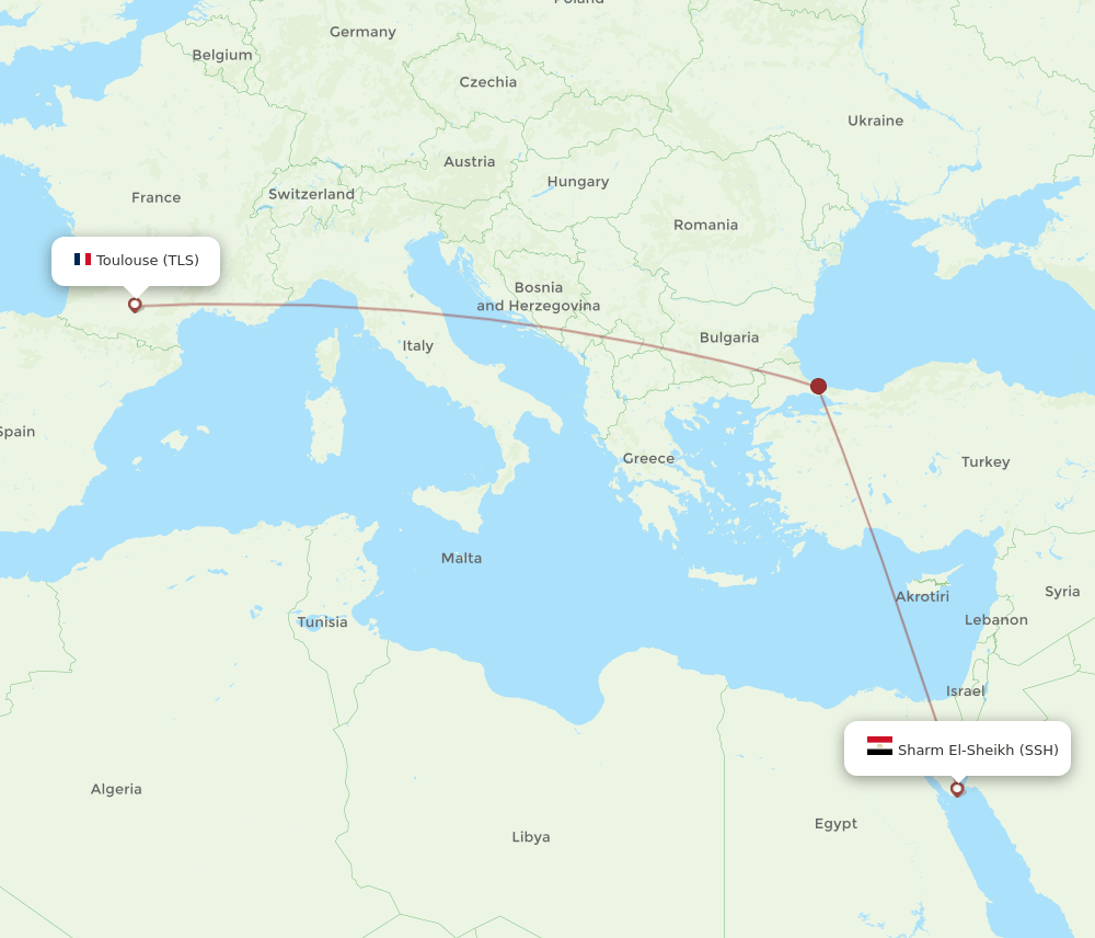 SSH-TLS flight routes