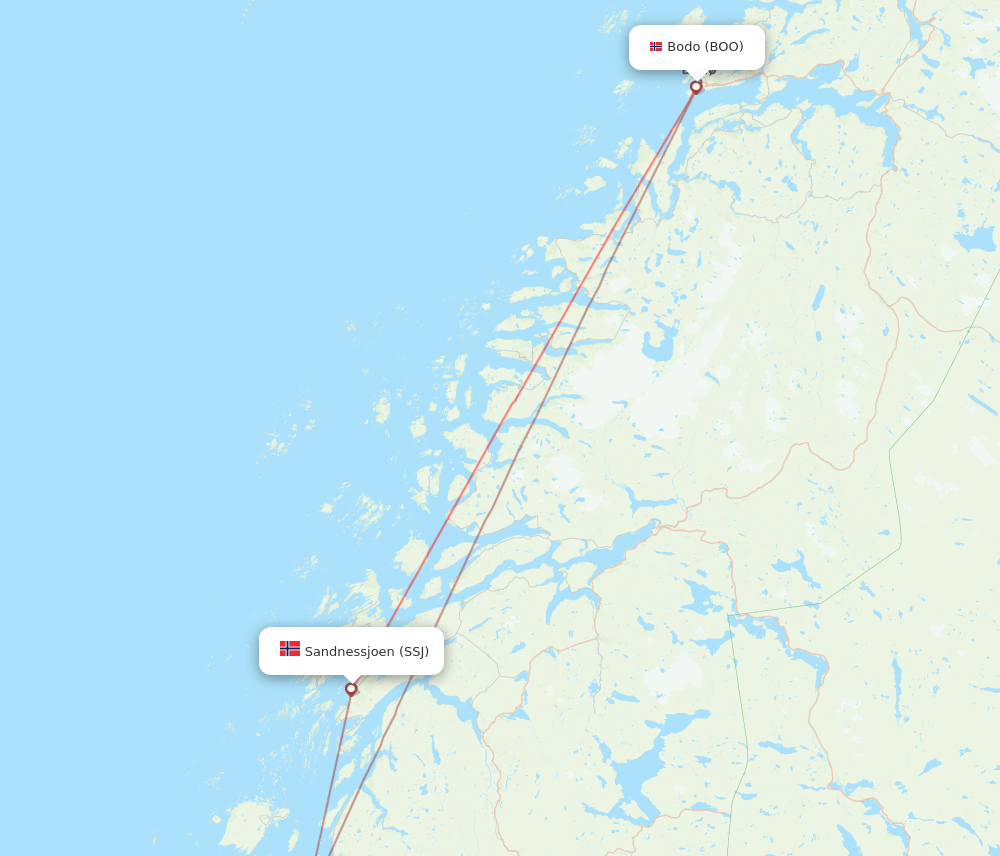 SSJ-BOO flight routes