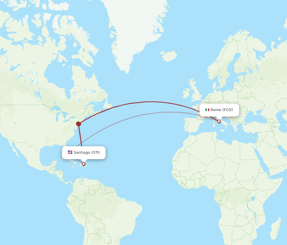 STI-FCO flight routes