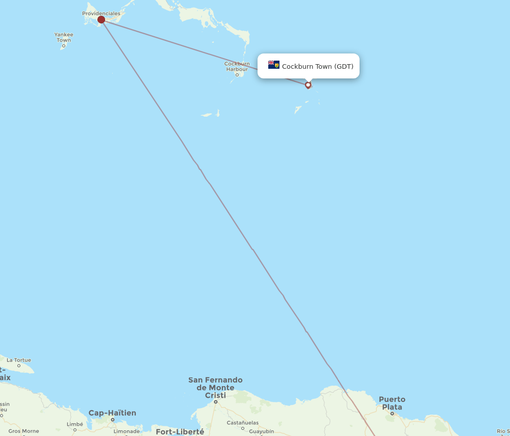 STI-GDT flight routes