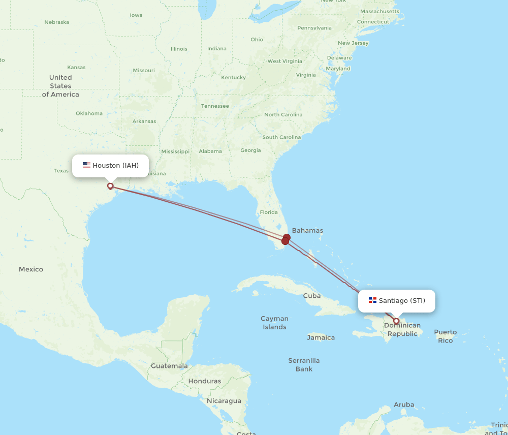 STI-IAH flight routes