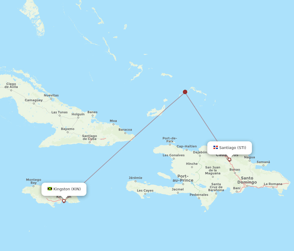 STI-KIN flight routes