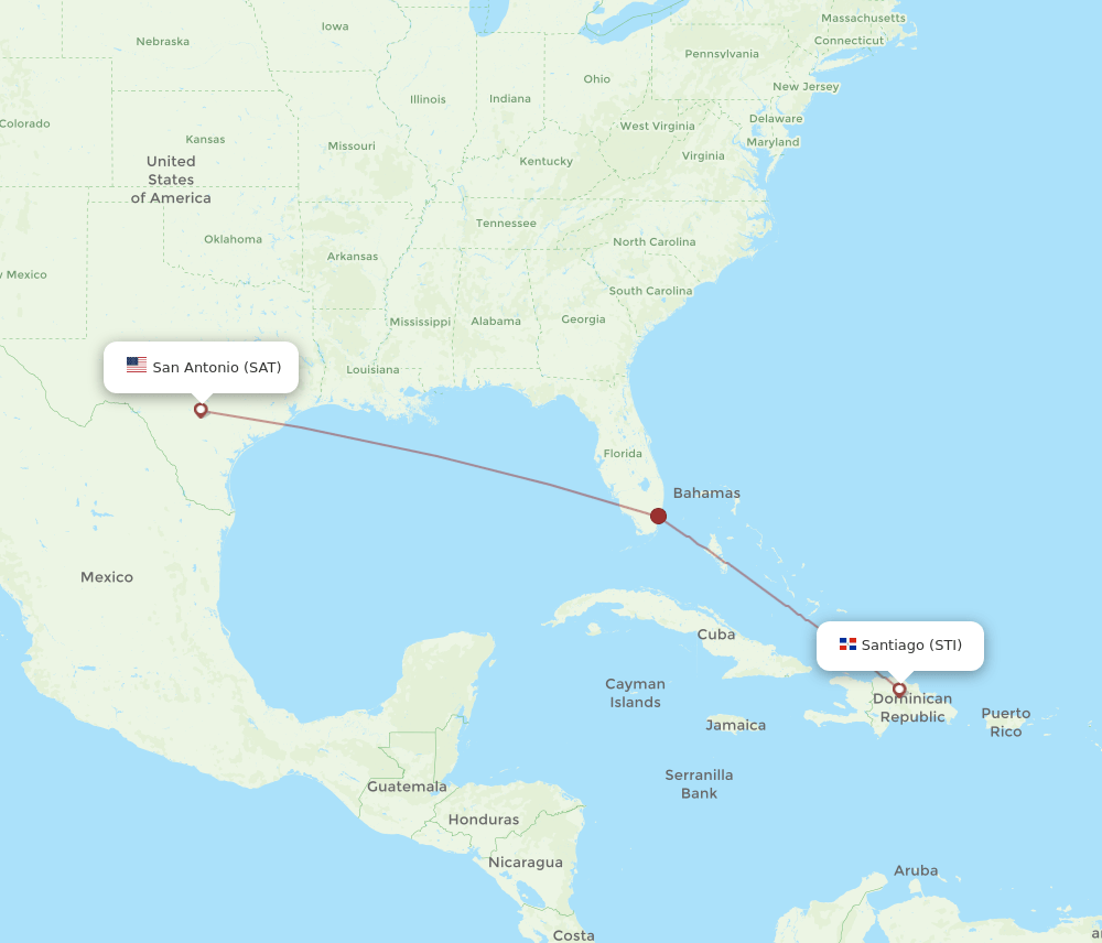 STI-SAT flight routes