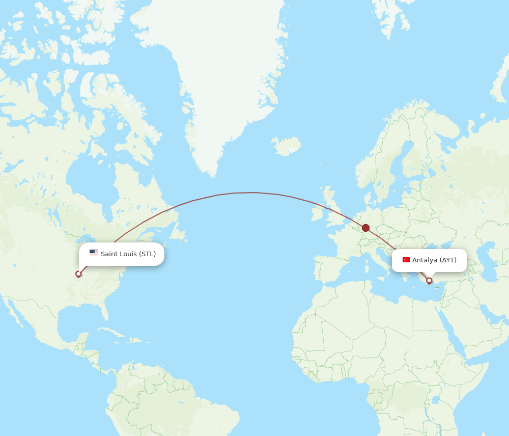 STL-AYT flight routes