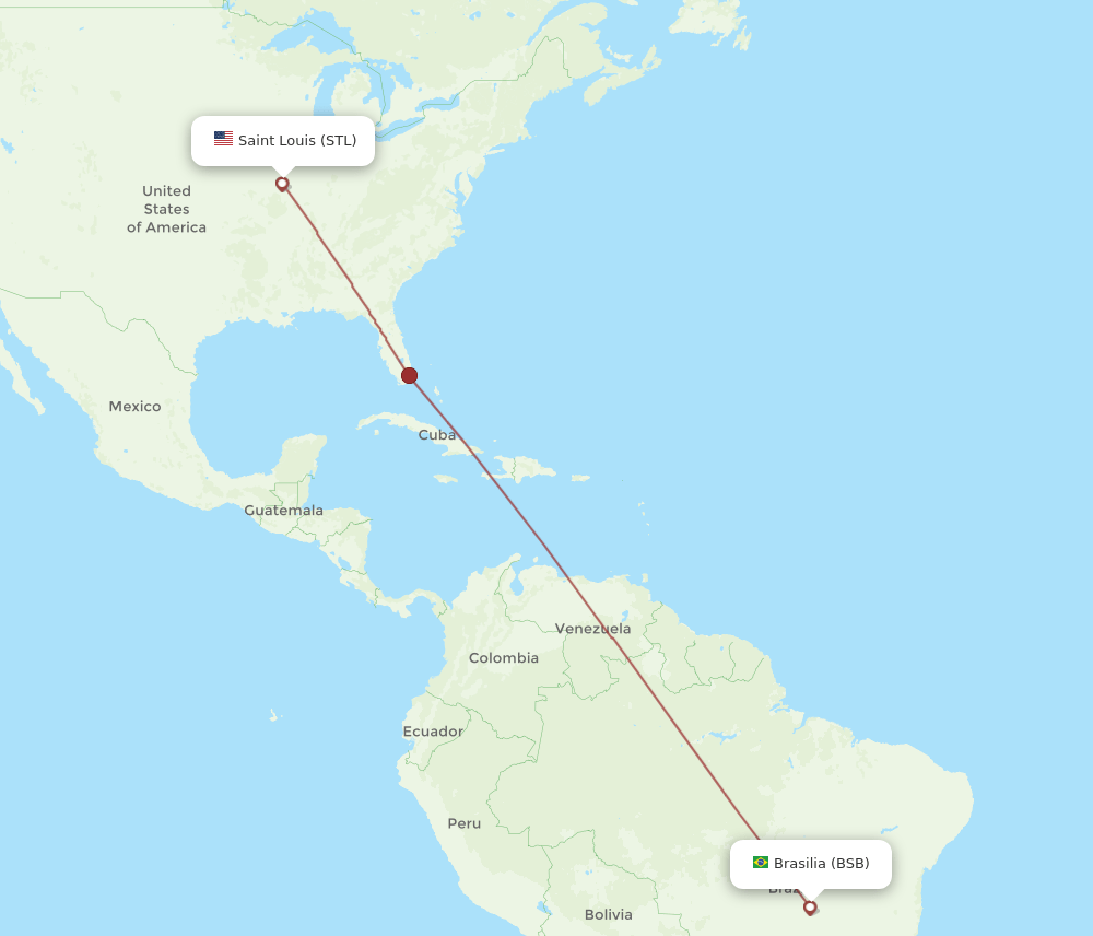 STL-BSB flight routes