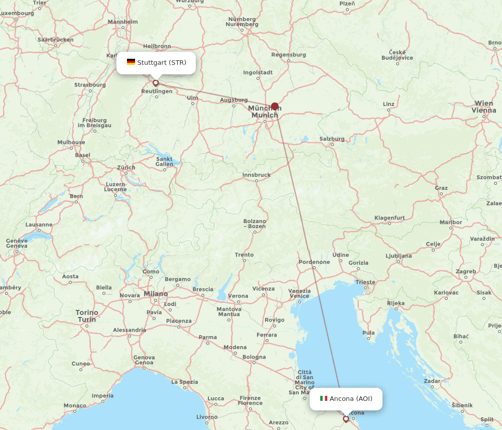 STR-AOI flight routes
