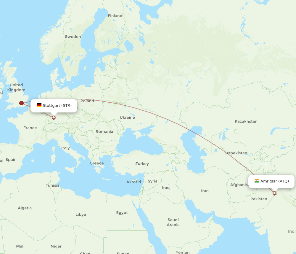 STR-ATQ flight routes