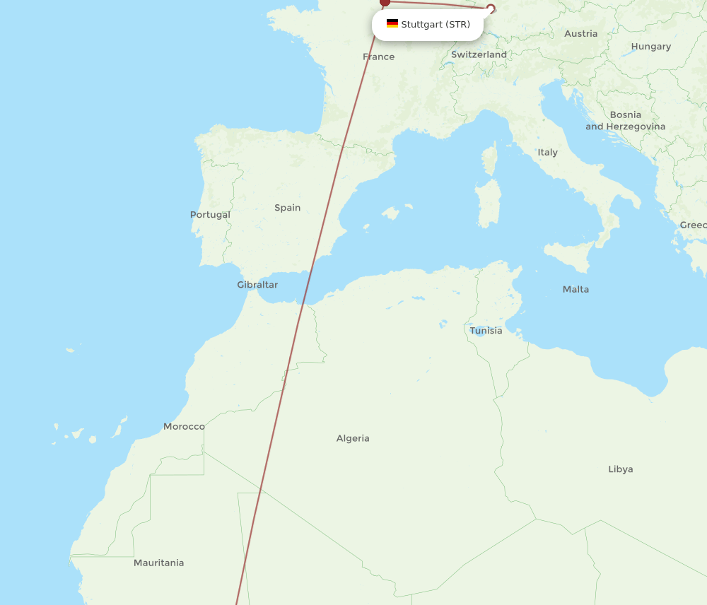 STR to BKO flights and routes map