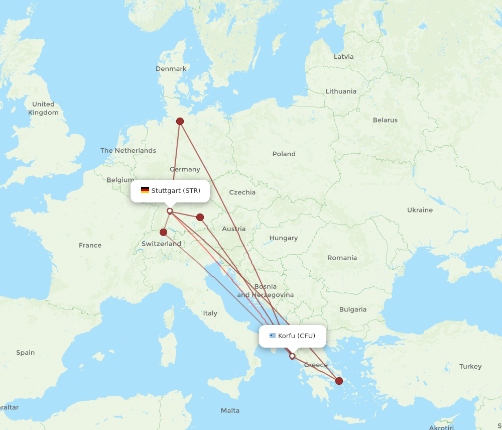 STR-CFU flight routes