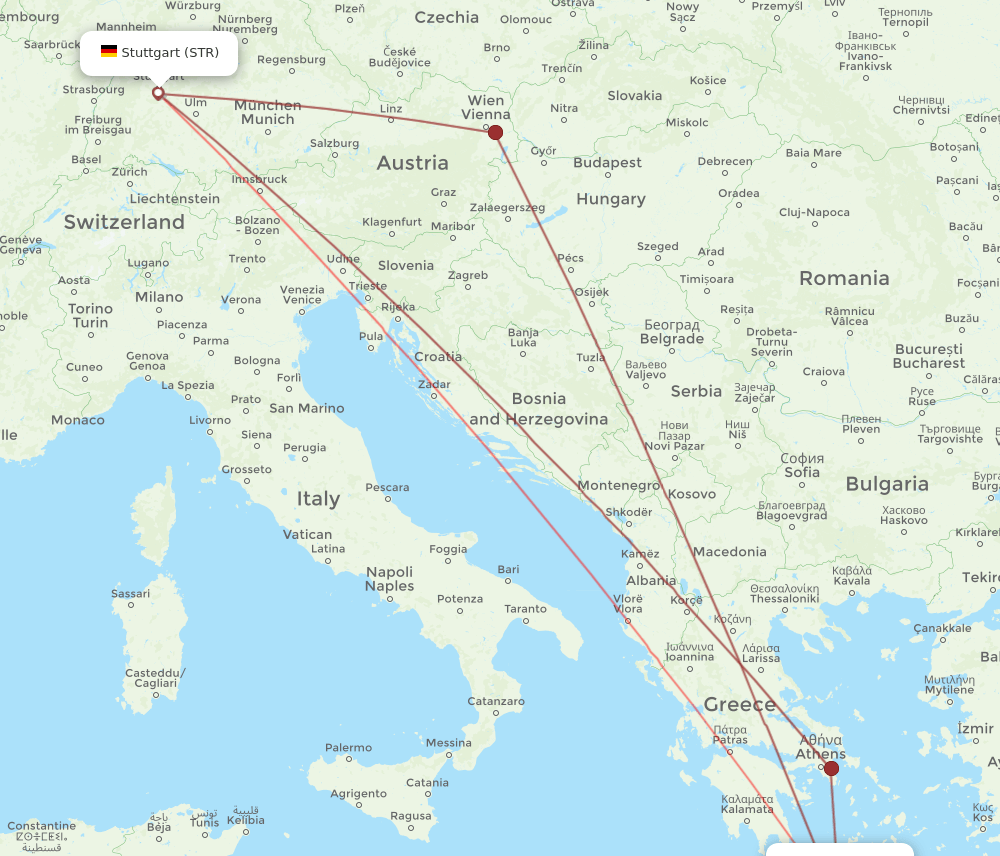 STR-CHQ flight routes