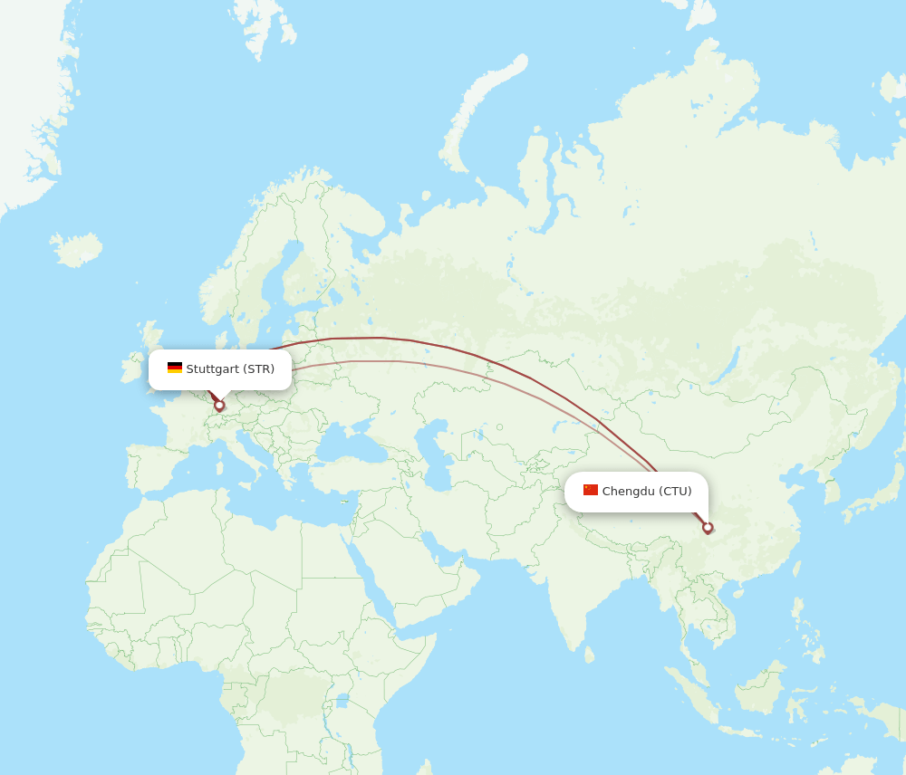 STR-CTU flight routes