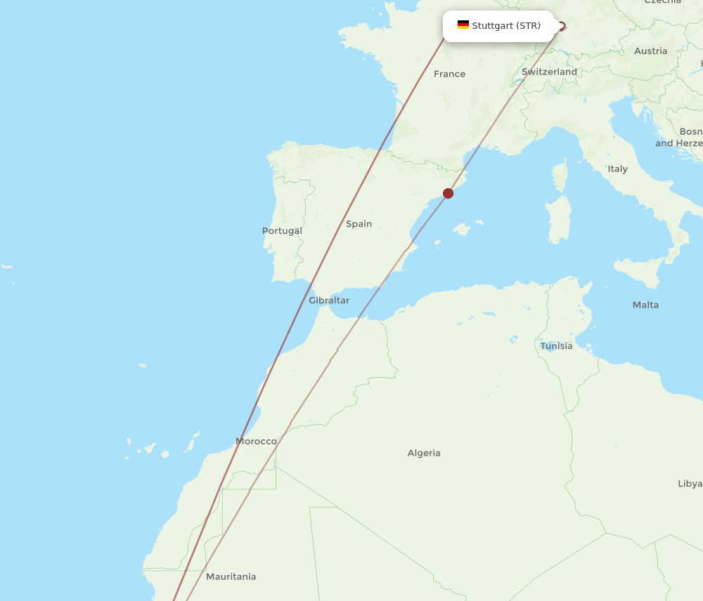 STR-DSS flight routes