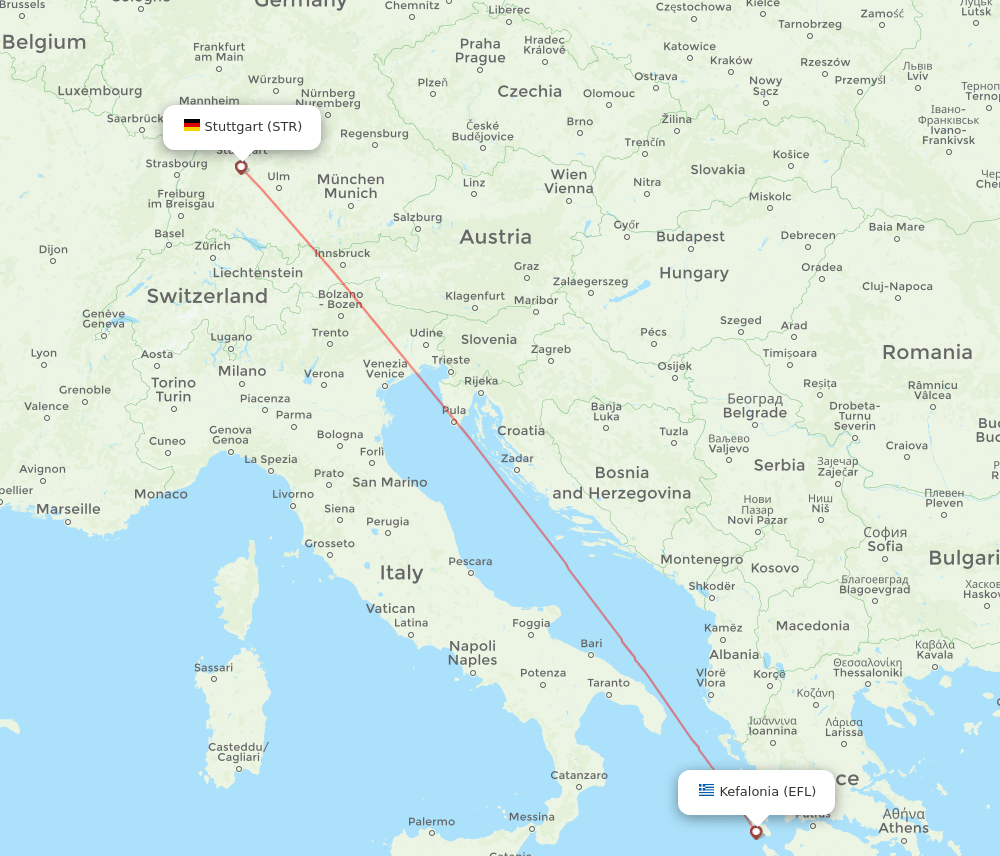 STR-EFL flight routes