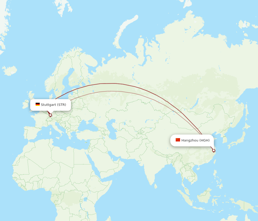 STR to HGH flights and routes map