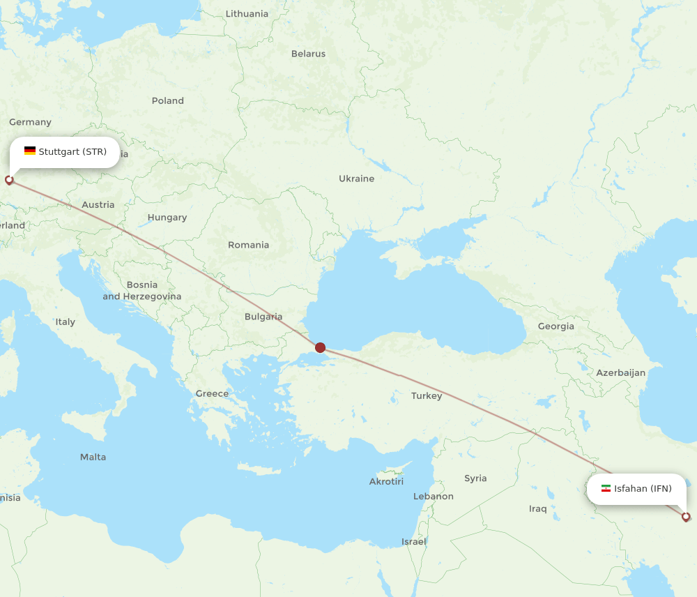 STR-IFN flight routes