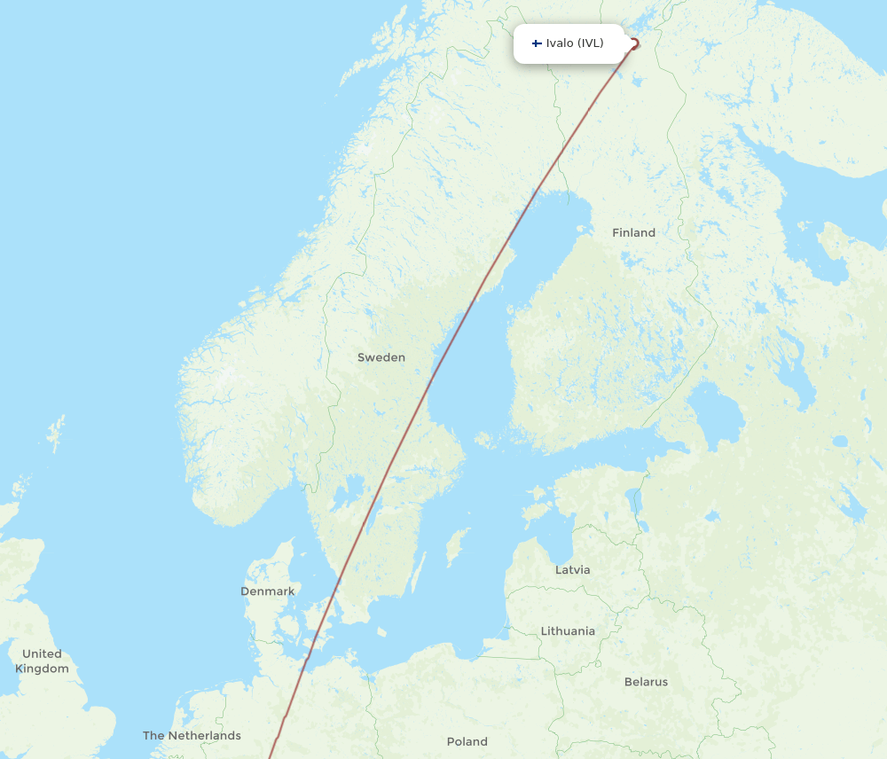 STR-IVL flight routes