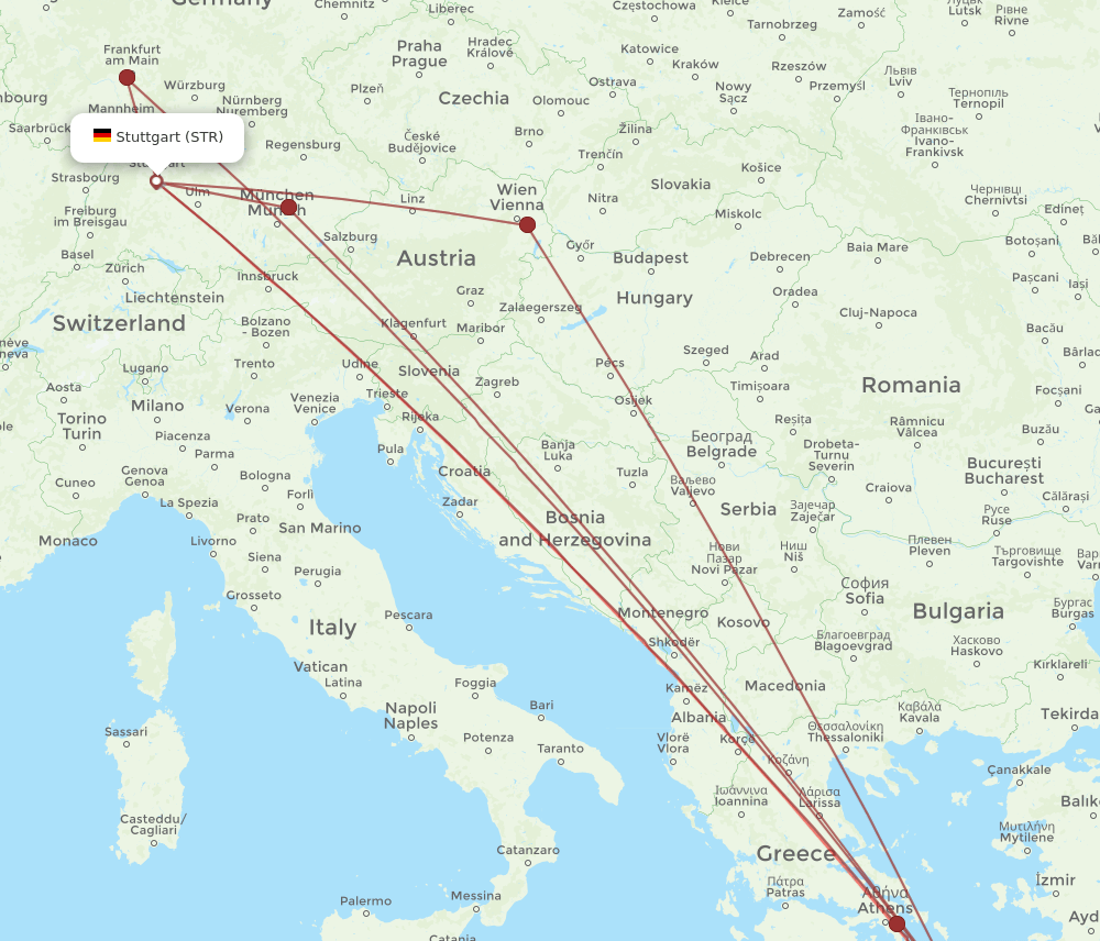 STR-JTR flight routes
